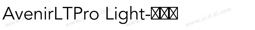 AvenirLTPro Light字体转换